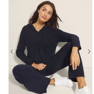NWT Soma‎ Ultra Plush Lounge Set Hoodie and Pants Midnight Skies XS